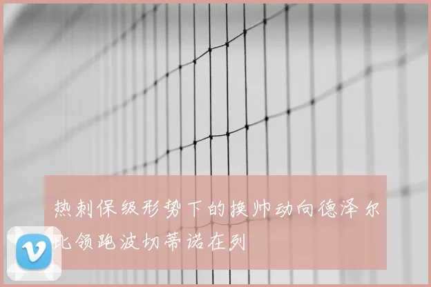 热刺保级形势下的换帅动向德泽尔比领跑波切蒂诺在列